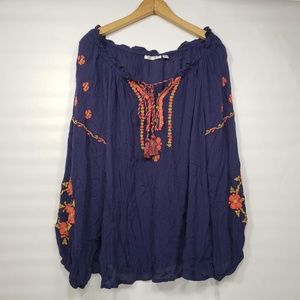 JohnPaulRichard Boho Blouse Sz XL